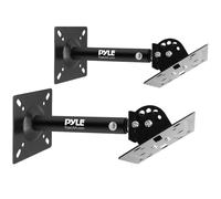 Pyle PSTNDC31 - Supporto da parete per altoparlante, con inclinazione girevole regolabile, braccio telescopico retrattile, sistema audio Home Surround, libreria, altoparlanti satellitari PSTNDC31