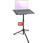 Pyle Supporto Laptop Portatile DJ e Proiettore, Regolabile 71-127 centimetri, Pieghevole, Supporto Laptop Scrivania, Supporto Notebook, per Palco o Studio