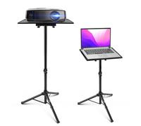 Pyle Supporto Laptop Portatile DJ e Proiettore, Regolabile 71-127 centimetri, Pieghevole, Supporto Laptop Scrivania, Supporto Notebook, per Palco o Studio