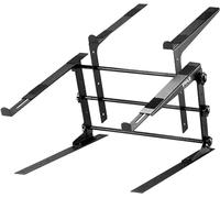 Pyle Supporto Laptop Portatile Doppio, Altezza Regolabile, Design Ergonomico, Punte Antiscivolo per DJ, Attrezzature Audio, Workstation, Gaming Supporto Laptop, Supporto Notebook