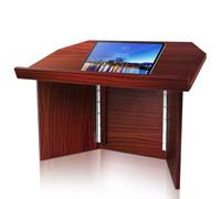 Pyle Supporto per palcoscenico da scrivania, pieghevole, portatile, pieghevole, supporto per insegnanti, relatori, presentazioni, laptop e libri