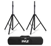 Pyle Treppiede universale doppio PA DJ 2 Speaker Stand Kit con altezza regolabile e borsa di stoccaggio costruito con acciaio resistente e leggero per una facile mobilità sicurezza PIN vite serrature