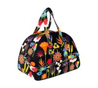 Pylones - Borsa da Weekend - Giardino fiorito., Nero , Borsa da viaggio