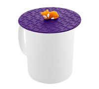 PYLONES, Coperchio per tazza - Sleepy Fox in silicone 10 x 4 cm