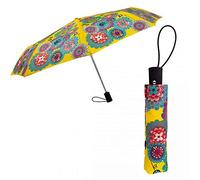 Pylones Ombrello pieghevole Dahlia - Parapli multicolore con fiore, 97 cm, multicolore, Fermé : 29 x 4 cm , ouvert : 97 cm de diamètre, romantico" oro "femminile