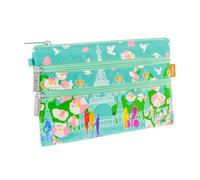 Pylones, Pochette 3 Zips - 20 x 13 x 1 cm poliestere - Parigino 2, multicolore