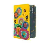 Pylones, Protezione passaporto / porta passaporto - Viaggi Dahlia - Tessuto rivestito - 9,5 x 13,5 cm, multicolore, 9,5 x 13,5 cm, Classico
