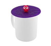 Pylones, Set di 2 coperchi per tazza in silicone, motivo: panda e gufo, 10 cm