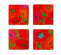 Pylones - Set di 4 sottobicchieri - Sottobicchiere - Papaveri