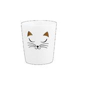 Pylônes, tazza da caffè espresso Tazzina gatto bianco