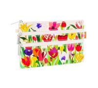 PYLONES : Zip Pouch - Pochette 3 Zips - Tulipani, multicolore