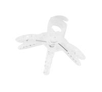 Pyltha Clip per Piante da Giardino, Mini Clip in Plastica Trasparenti e Rosse, 100 Pezzi - Supporto Robusto e Facile da Usare per Orchidee, Pomodori e Altri Rampicanti (Bianco Trasparente)