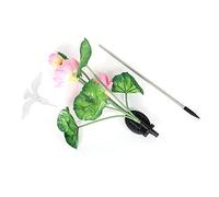 Pyltha Lampada Solare da Giardino, Lampada LED Colorata a Forma di Fiore con Controllo Luce - Risparmio Energetico, Facile Installazione per Cortile e Esterni (Loto rosa + colibrì)