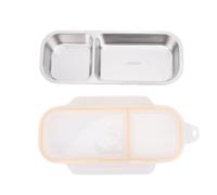 Pyltha Lunch Box in Acciaio Inox con Multi Scomparti, Design Sicuro e Pratico - Adatto a Microonde, Ideale per Pranzi da Viaggio e Outdoor (700 ml)