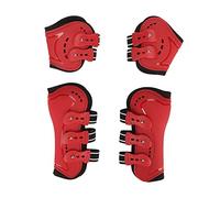 Pyltha Stivaletti Protettivi per Zampe di Cavallo, Traspiranti e Resistenti agli Urti, Rosso - Comfort e Protezione Antiscivolo per Equitazione e Salti (L180 ml)