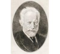 Pyotr Ilyich Tchaikovsky 1840 - 1893 noto anche come Peter Ilich Tchaikovsky. compositore russo del periodo romantico. Illustrazione di Gordon Ross artista e illustratore americano (1873-1946) da