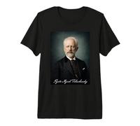 Pyotr Ilyich Tchaikovsky Compositore Pianista Maglietta Premium