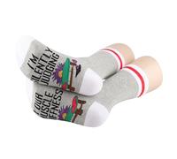 PYOUL 1 paio di calzini per massaggiatori con scritta in lingua inglese "I'm Silently Judging Your Muscle Stiffness Stiffness Socks Massage Crew Healing Hands Gifts (UK, Alpha, taglia unica, regolare