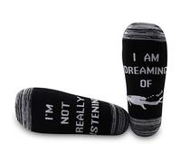 PYOUL - 1 paio di calzini subacquei per amanti degli oceani, idea regalo per gli amanti dei marini, con scritta "I am dreaming Of Diving Sognando Di Immersioni 1 Coppia Taglia unica