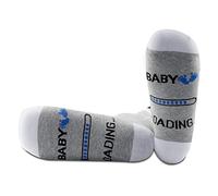 PYOUL 2 paia di calzini per la mamma nuova calzini per il caricamento del bambino calzini per la gravidanza calzini per la festa della mamma, Baby Caricamento-blu, M