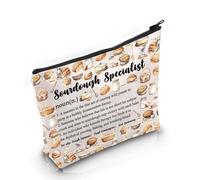PYOUL Artisan Baker Gift Lievito Madre Specialista Definizione Makeup Bag Casa Baker Pane Making Cosmetic Bag Lievito Naturale Regalo Amante, Definizione B dello specialista della lievito