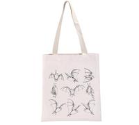 Pyoul, borsa a mano con ciondolo a forma di pipistrello, idea regalo per amanti dei pipistrelli, idea regalo per gli amanti dei pipistrelli, Borsa Bat Line, medium