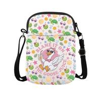 PYOUL Borsa a tracolla da spiaggia a forma di oca con scritta "Blame It On the Goose Juice", merchandising estivo, idea regalo per gli amanti dell'oca, Succo d'oca Cb Eu