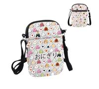 PYOUL Borsa a tracolla Onigiri per amanti del cibo giapponese, borsa da viaggio con palline di riso, Onigiri Cb
