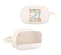 Pyoul, borsa a tracolla per insulina diabetica, borsa a tracolla per la sensibilizzazione al diabete, regalo per combattere il diabete, Vita Diabetica Mb Eu