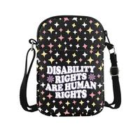 PYOUL Borsa a tracolla per la consapevolezza della disabilità I diritti dei disabili sono i diritti umani Merch per la giustizia sociale, Diritti dei disabili Cb Eu