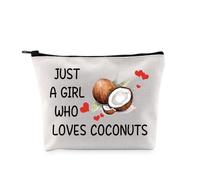 Pyoul, borsa per il trucco divertente con noci di cocco, regalo per amanti della frutta e della mamma, idea regalo per amanti della frutta, Borsa Loves Coconuts