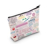 PYOUL Borsa per il trucco ispirata al libro romantico Velaris City of The Straight Makeup Bag Night Court - Borsa per cosmetici regalo, Città del Dritto B
