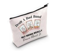 PYOUL Borsa per il trucco ispirata alla malattia cronica, idea regalo per la cattiva mano, con cucchiaino, idea regalo nascosta per disabilità, Borsa a mano Bad