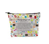 PYOUL Borsa per il trucco per insegnanti, idea regalo per insegnanti, idea regalo educativa, Paraprofessional Definit B