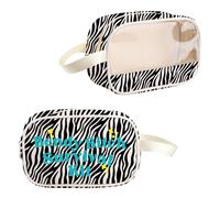 PYOUL Borsa per il trucco trasparente con sindromi di Ehlers-Danlos regalo Bendy Bitch Survival Ehlers Danlos Zebra regalo da viaggio per malattie rare, Bendy Cagna Sopravvivenza Mb