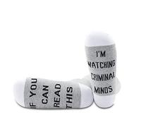 PYOUL - Calzini ispirati alle menti criminali, idea regalo Criminal Minds 1 Paio M