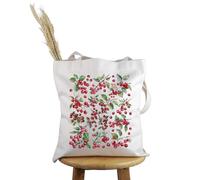 PYOUL Cranberry Lover Gift Cranberry Fruit Tote Bag Cranberry Plant Lovers Borsa Autunno Frutta Merch Berry Botanico regalo, Borsa Frutta Mirtillo Rosso