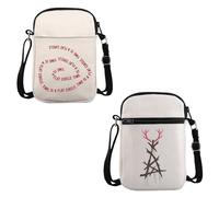 PYOUL Detective TV Show Ispirato Gift Time is a Flat Circle Carcosa Crossbody Bag True Crime Series Travel TV Show Merch, Cerchio piatto Cb