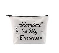 PYOUL Future Travel Agent Gift Adventure is My Business Trousse Trucco Agente di Viaggio Apprezzamento Borsa Cosmetica Pianificazione Regalo Vacanza, Avventura Il mio Business B