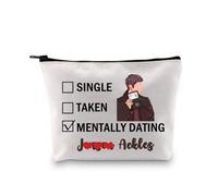 PYOUL J A Inspired Gift Mentally Dating J A Makeup Bag Dean Winchester Fan Cosmetic Bag J A Merch (J A B EU)