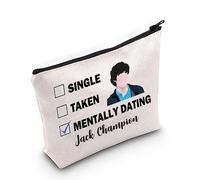 PYOUL Jack Cham-pion Ispirato Regalo Mentalmente Incontri Jack Cham-pion Borsa per il trucco Jack Cham-pion Fan Borsa cosmetica, Incontri Jack Cham-pion B