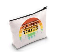 PYOUL POTS - Trousse per trucchi con scritta "Hello Darkness, My Old Friend", con scritta "Hello Darkness, My Old Friend", per la sindrome dei combattenti e guerrieri, idea regalo, Borsa Old Friend