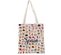 PYOUL Spagna Amante Regalo Spagna Borsa da Viaggio Tote Bag Spagna Cultura Spagna Turismo Regalo Spagna Vacanza Regalo, Borsa da viaggio Spagna, Large