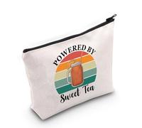 PYOUL Sweet Tea Lover Gift Powered by Sweet Tea Makeup Bag Sweet Tea Drink Cosmetic Bag Sweet Tea Design Regalo, Bustina di tè dolce