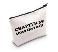 PYOUL Thriller Book Lover Gift Capitolo 39 This That All Makeup Bag Bookworm Reader Cosmetic Bag Capitolo 39 Bookish Gift, Capitolo 39 Borsa