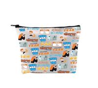 PYOUL - Trousse per il trucco, ispirata a Oscar P, idea regalo per fan di Oscar P, regalo per amanti delle corse automobilistiche, O Piastri 81 Borsa