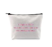 PYOUL - Trousse per trucchi con citazione divertente "I might call the cops", idea regalo per gli amanti dei reality show, Chiama la borsa dei poliziotti