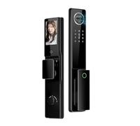 PYQMZTRV Sistema citofonico Audio Completamente Automatico Serratura for Impronte digitali NFC Serratura Digitale Intelligente Elettronica Tuya Face for la casa(D1 PRO Max 6068R)