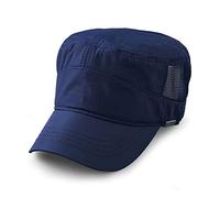 Pyrafox Cappelli militari da uomo 56-63CM XXL impermeabili da donna cappelli da sole militari laterali in rete, blu navy, XL/XXL
