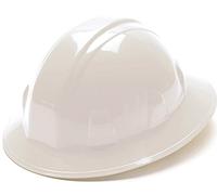 Pyramex Full Brim Style 4 Point Ratchet Suspension hard Hat, White
